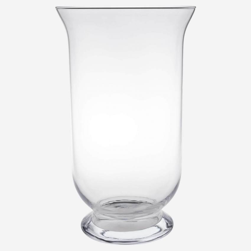Jarrón de vidrio soplado - 30 cm - Transparente