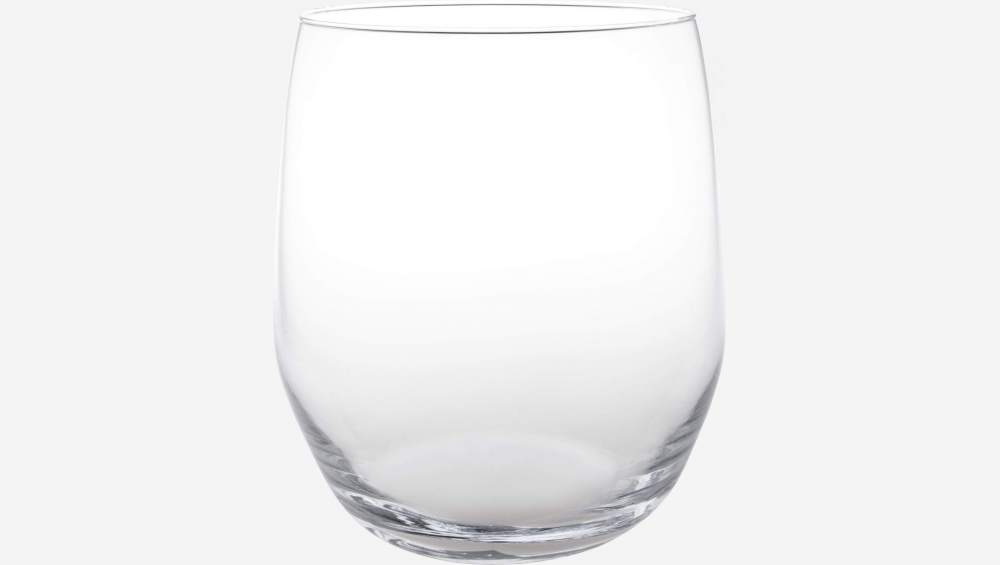 Jarrón de vidrio soplado - 33 cm - Transparente