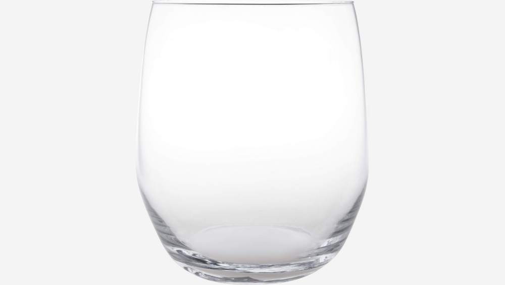 Vase aus geblasenem Glas - 33 cm - Transparent