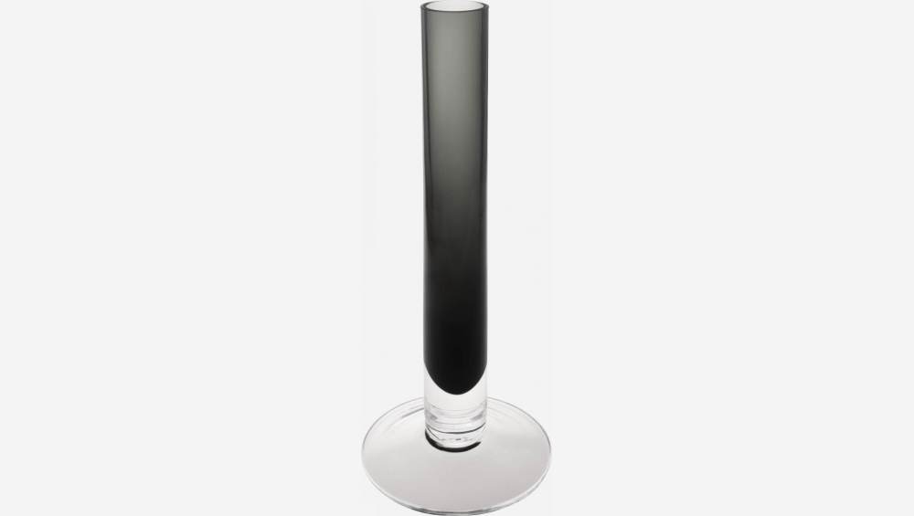 Vase aus geblasenem Glas - 22 cm - Grau