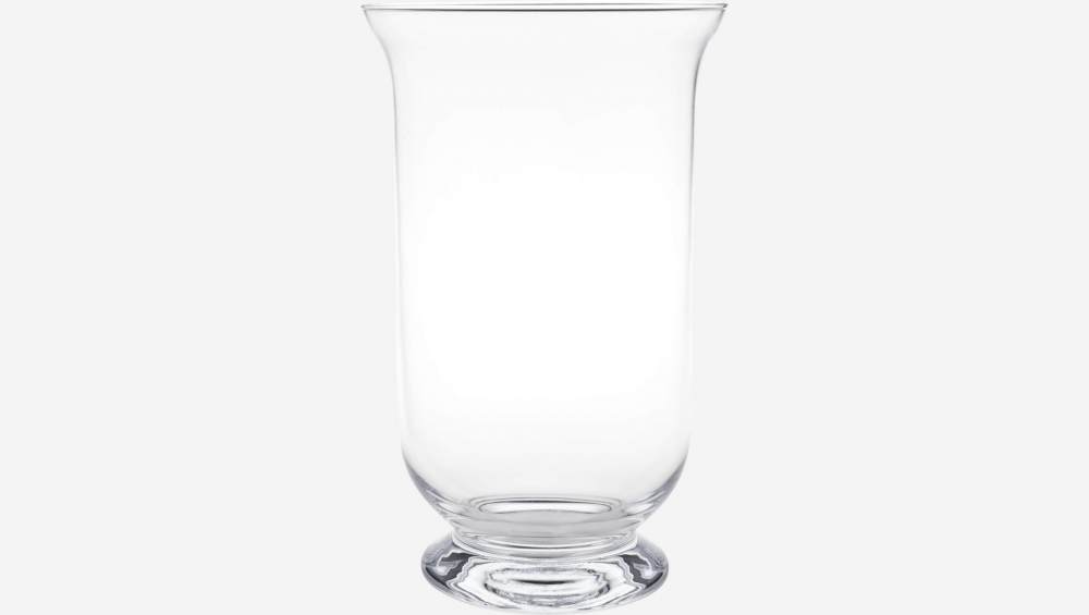 Jarrón de vidrio soplado - 25 cm - Transparente