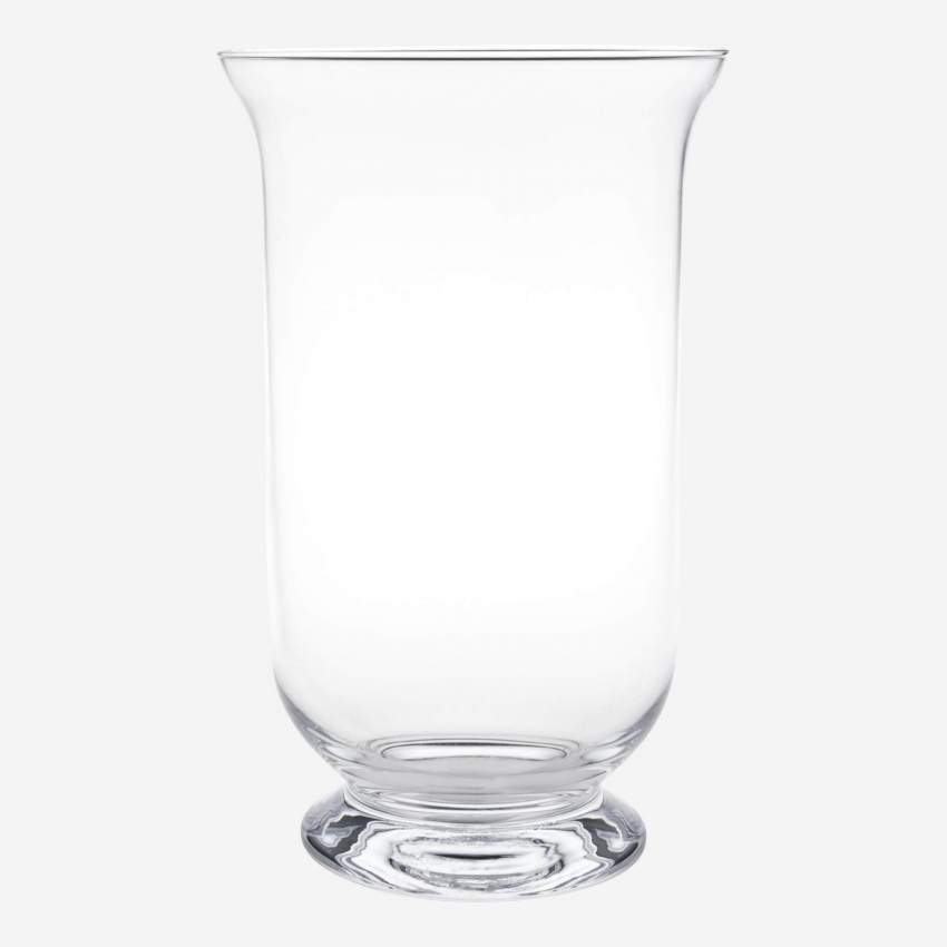 Jarrón de vidrio soplado - 25 cm - Transparente