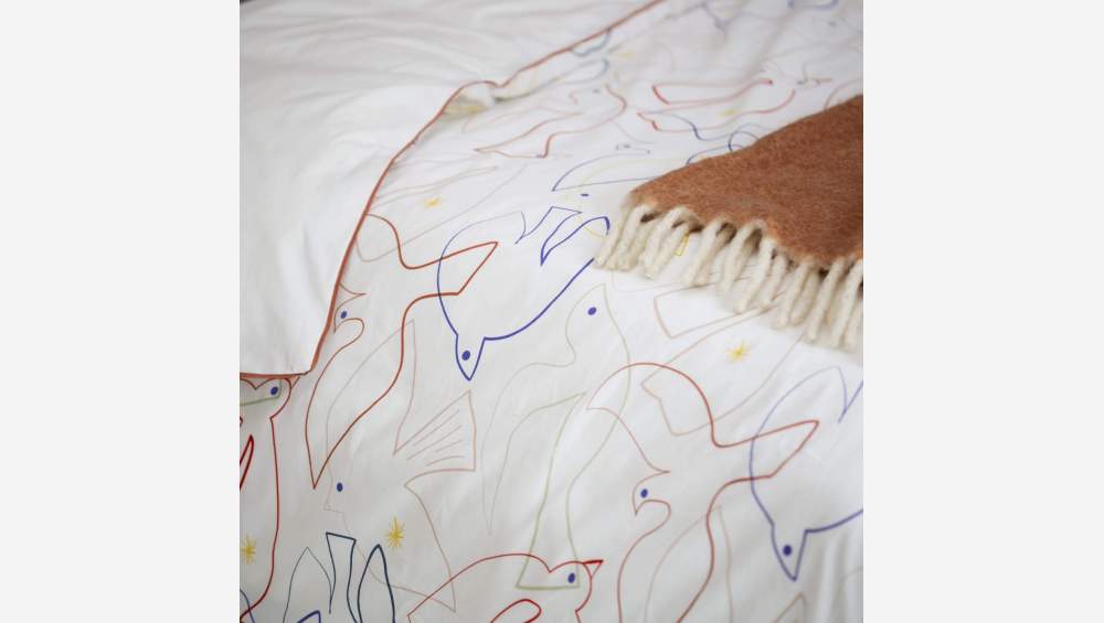 Parure de lit en coton - 200 x 200 cm -Multicolore - Design by Floriane Jacques