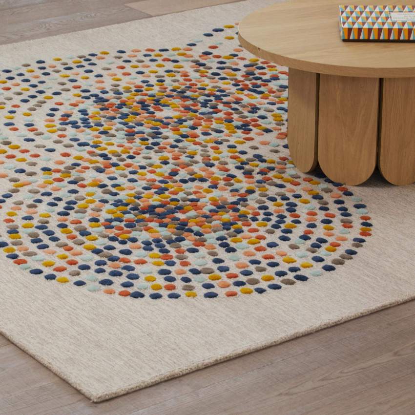 Teppich, handgetuftet, 170x240cm, mit Motiv