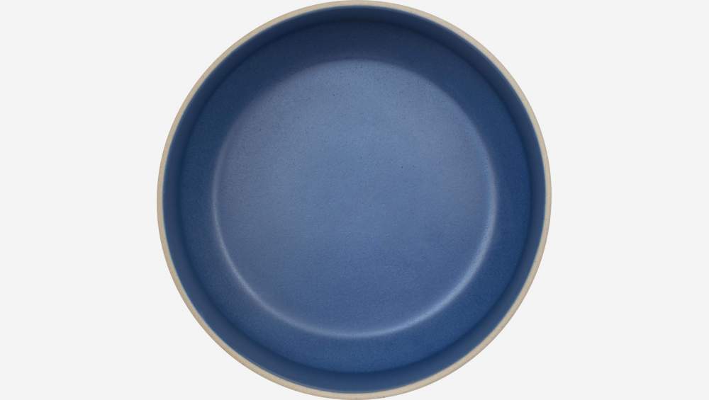 Salatschüssel aus Sandstein - 19,5 cm - Blau