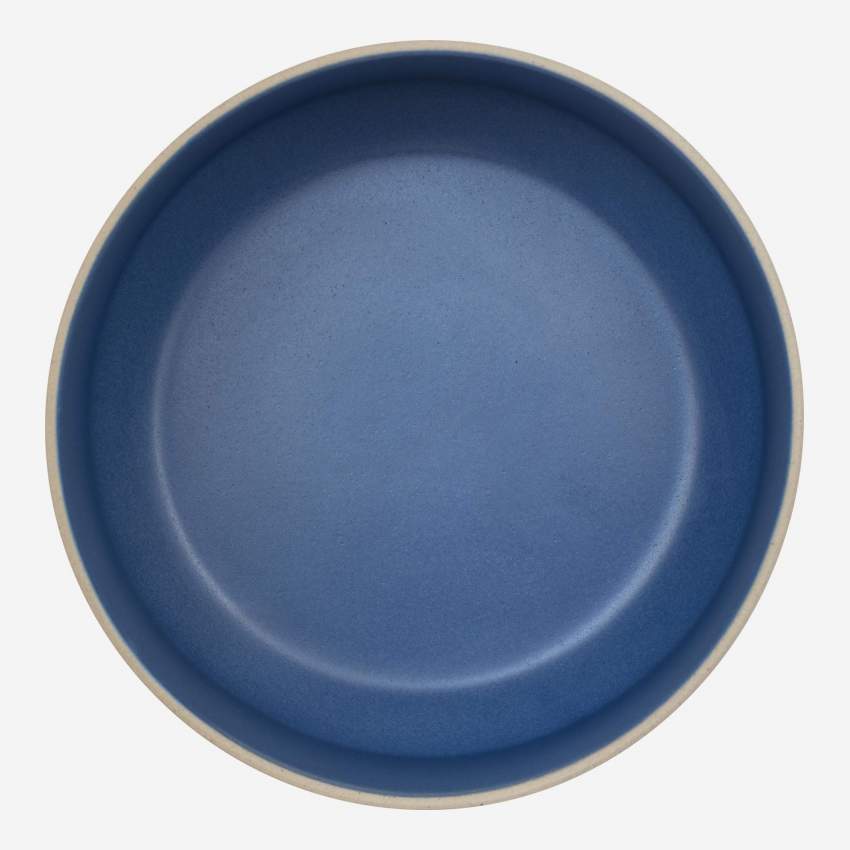 Saladeira em grés - 19,5 cm - Azul