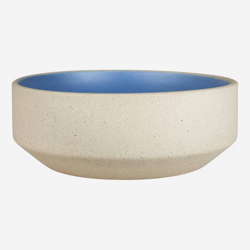 Schale aus Sandstein - 15,5 cm - Blau