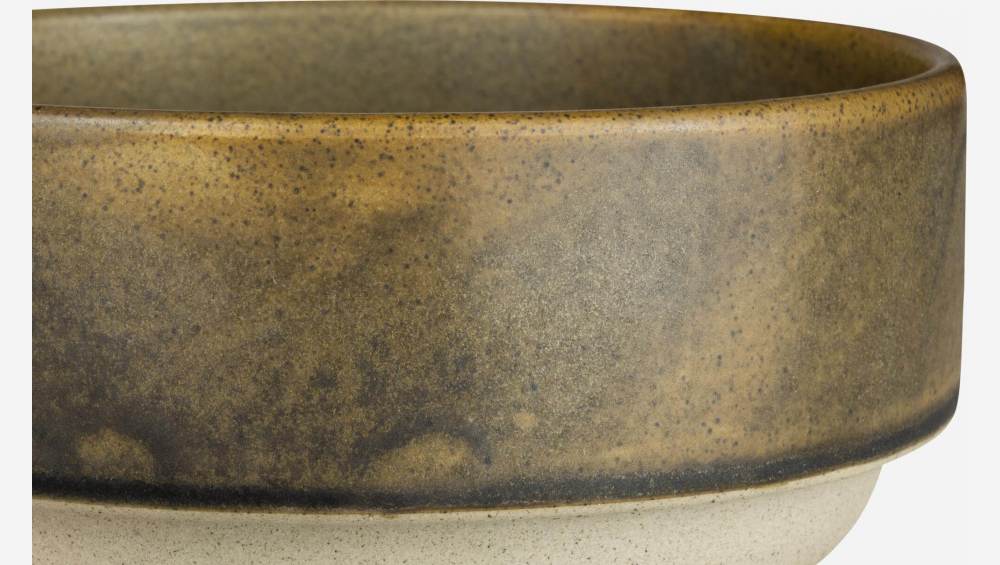 Schale aus Sandstein - 15 cm - Braun