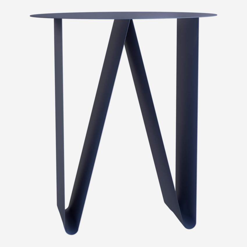 Mesa de apoio de metal - Azul meia-noite - Design by Marie Matsuura