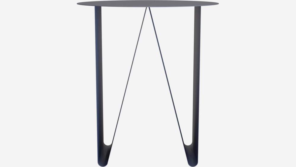 Table d’appoint en métal – Bleu nuit - Design by Marie Matsuura
