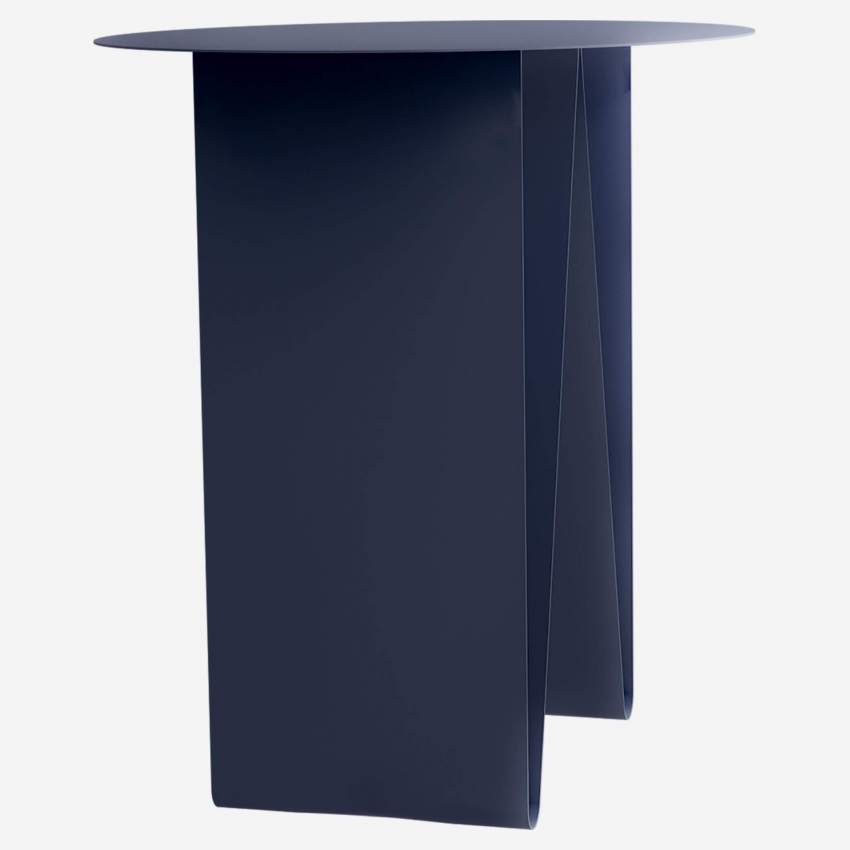 Table d’appoint en métal – Bleu nuit - Design by Marie Matsuura
