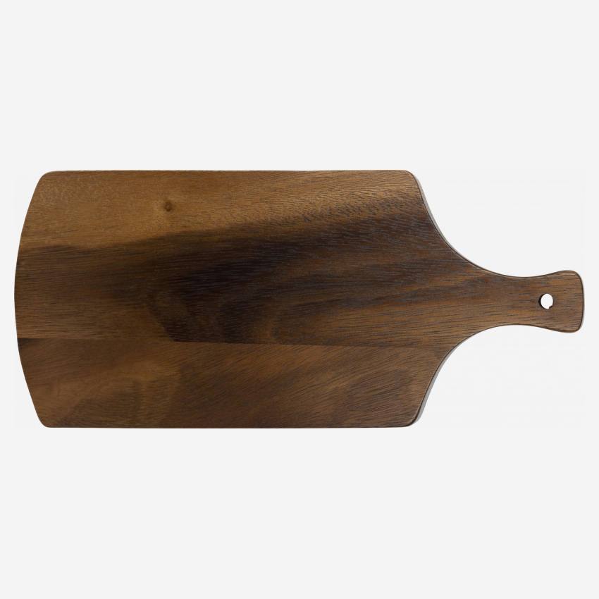 Tábua de cortar em madeira de acácia - 31,5 cm - Natural