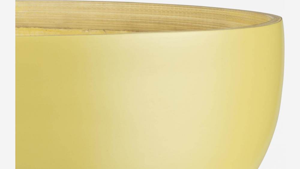 Frutero de bambú - 30 cm - Amarillo