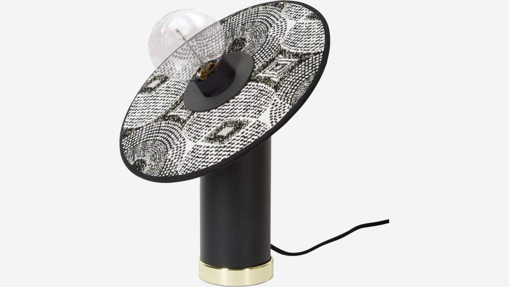Scheibenförmiger Leuchtenschirm aus Baumwolle - 27 cm - Tasmanie-Motiv