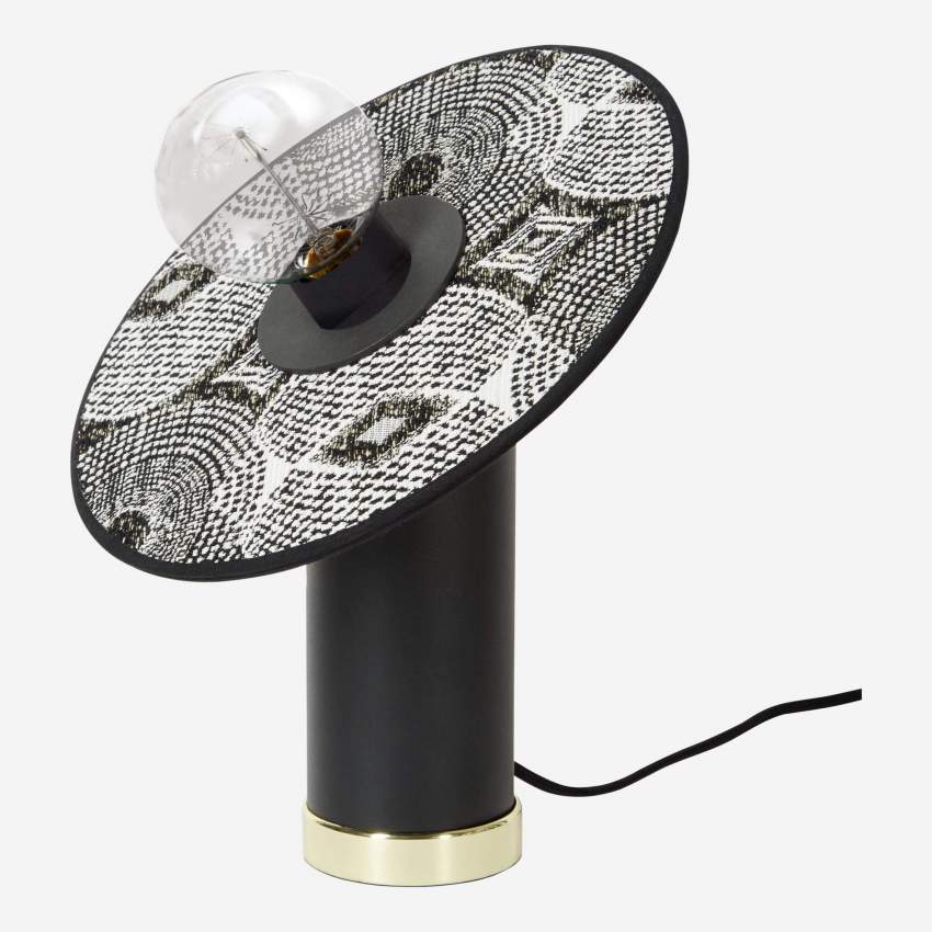 Scheibenförmiger Leuchtenschirm aus Baumwolle - 27 cm - Tasmanie-Motiv