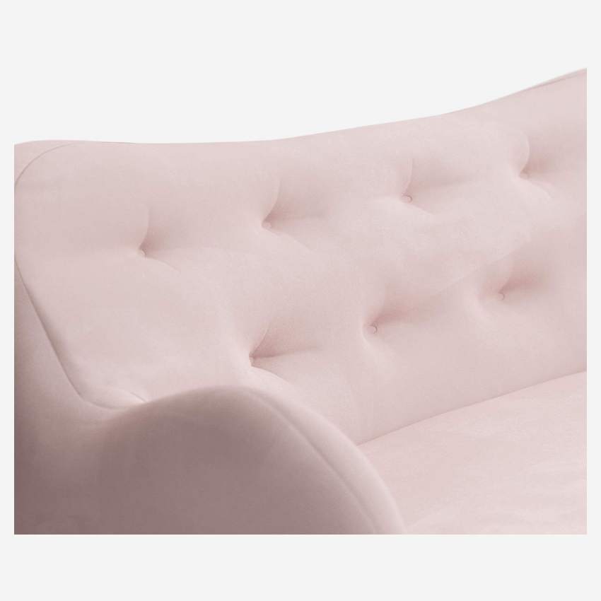 2-Sitzer-Sofa aus Samt - Rosafarben - Design by Adrien Carvès