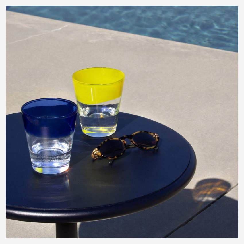 Bicchiere in vetro soffiato - 360 ml - Blu