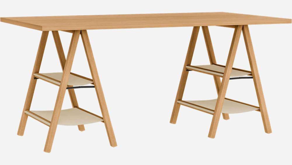 Piano per scrivania in legno - 160 cm - Naturale