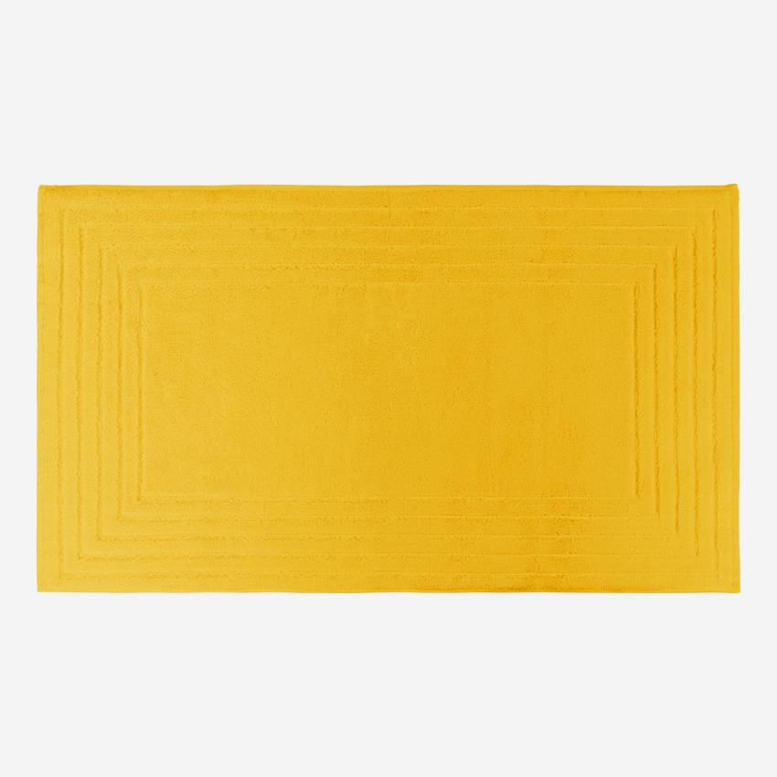 Tapete de banho em algodão - 60 x 80 cm - Amarelo