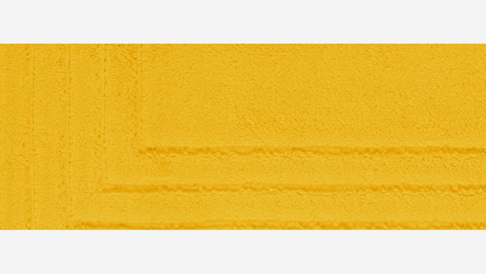 Tapete de banho em algodão - 60 x 80 cm - Amarelo