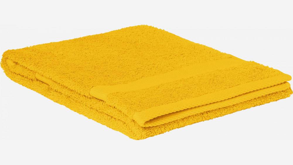 Handdoek van katoen - 50 x 100 cm - Geel