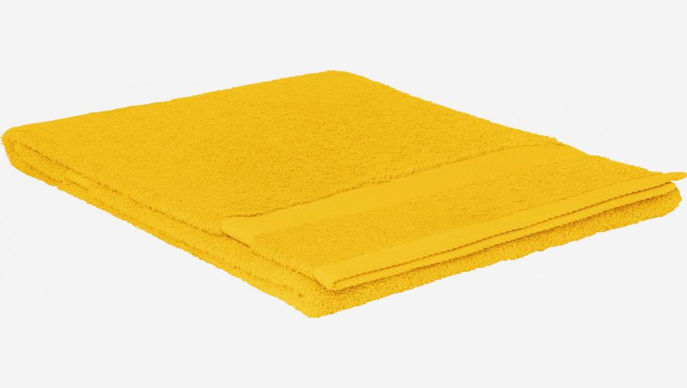 Handdoek van katoen - 70 x 140 cm - Geel