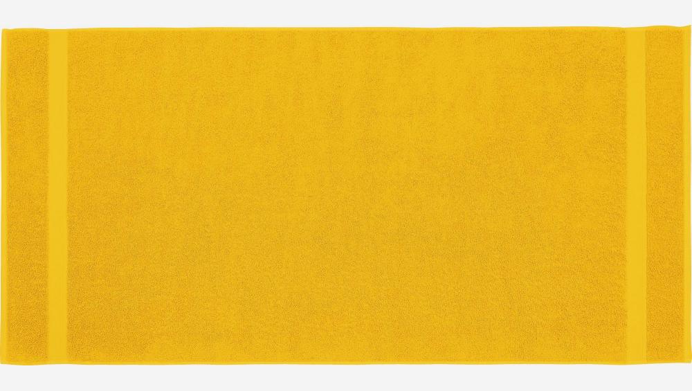 Toalha de banho em algodão - 70 x 140 cm - Amarelo