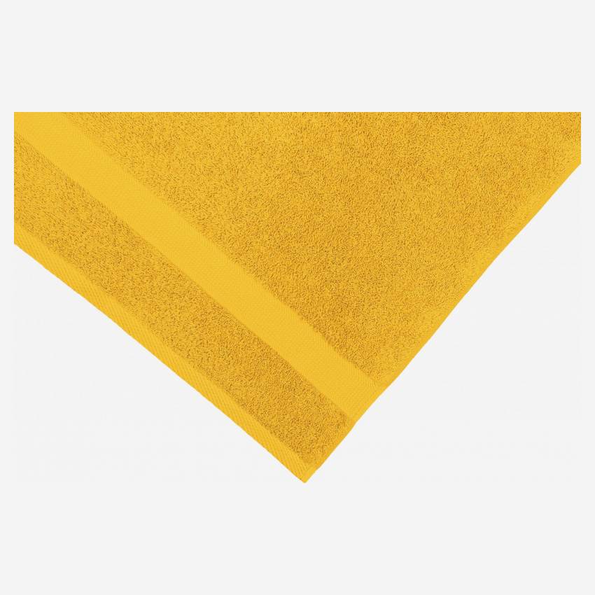 Toalha de banho em algodão - 70 x 140 cm - Amarelo