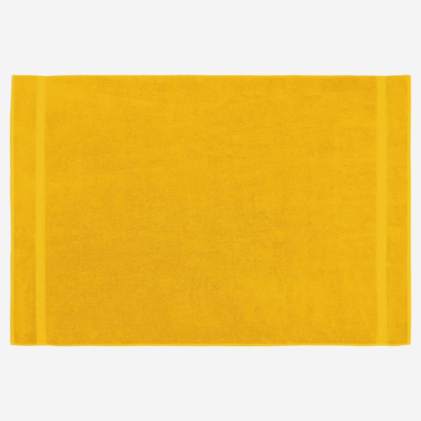 Lençol de banho em algodão - 100 x 150 cm - Amarelo