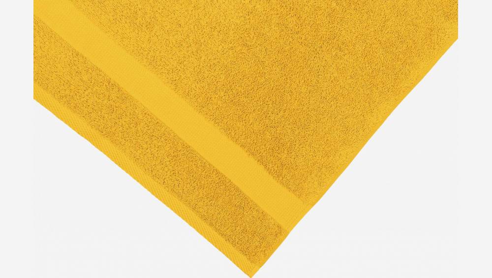 Douchegordijn van katoen - 100 x 150 cm - Geel