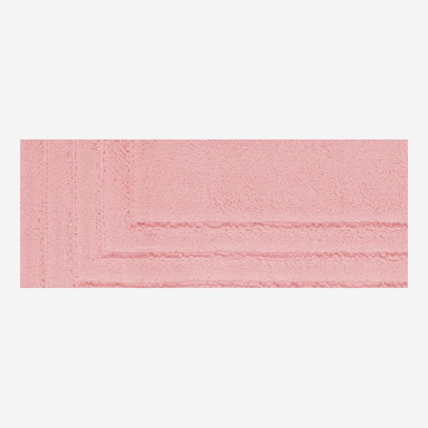 Badematte aus Baumwolle - 60 x 80 cm - Rosa