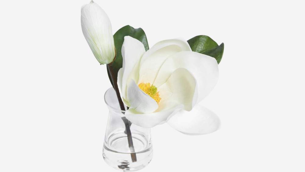 Flor de magnólia com vaso