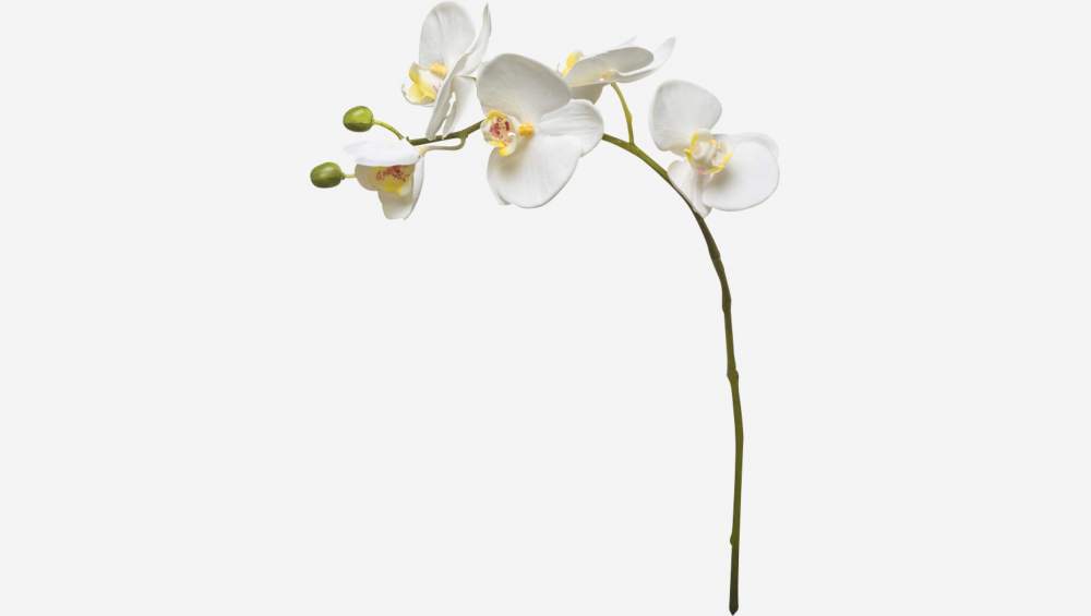 Künstliche Orchidee Phalaenopsis, 47,5 cm, weiß