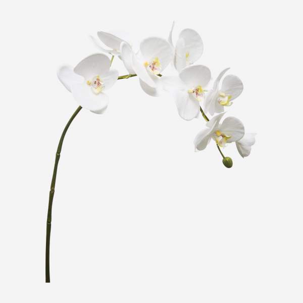 Künstliche Orchidee Phalaenopsis, 82,5 cm, weiß