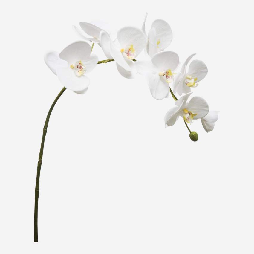 Sia Green Shop - Orquidea Phalaenopsis artificial 82.5cm blanca - Habitat