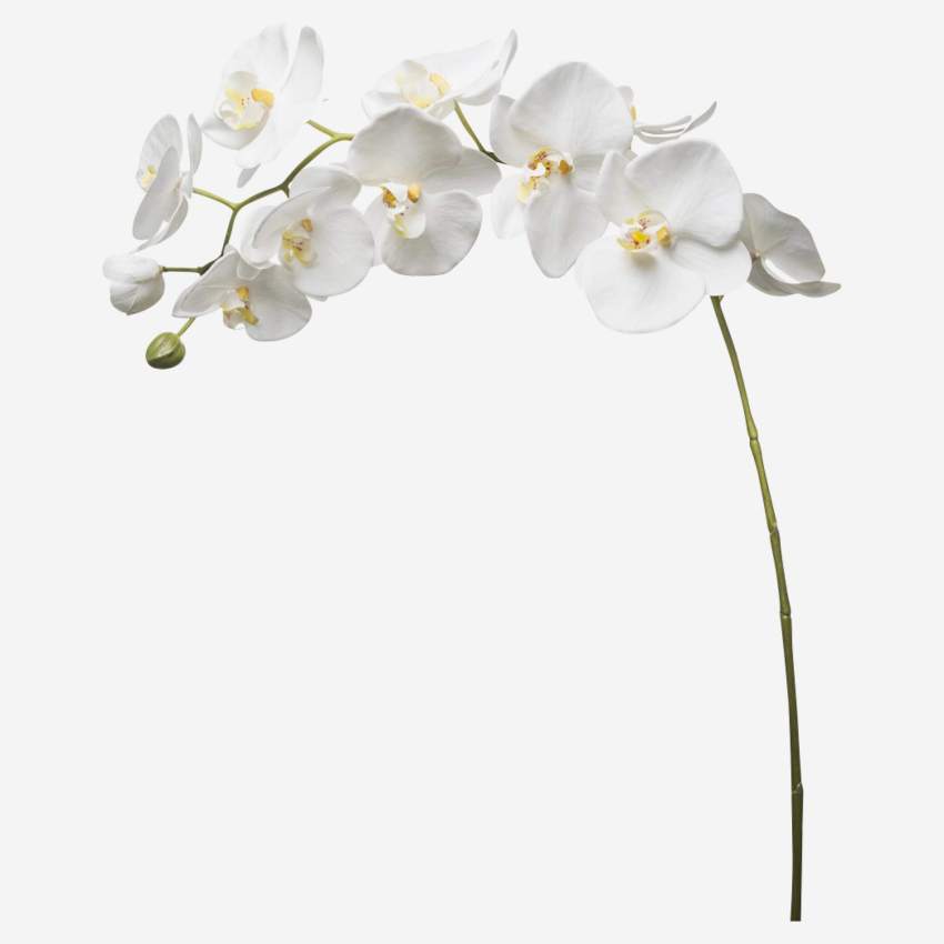 Orchidea Phalaenopsis artificiale 100 cm bianca
