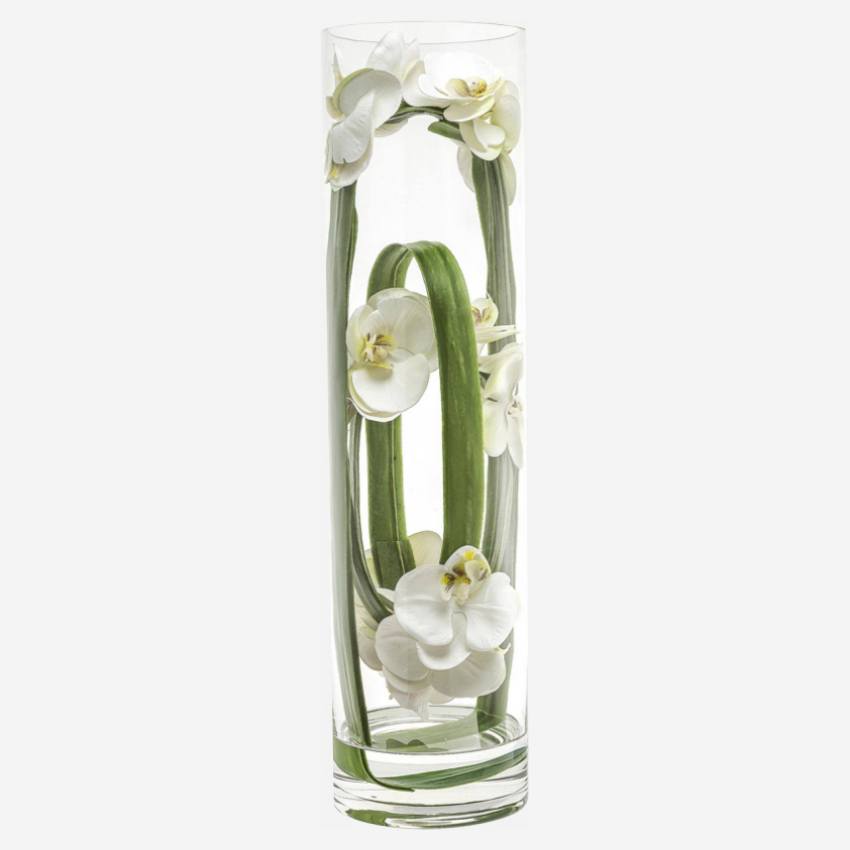 Composición floral de orquideas artificiales 56cm