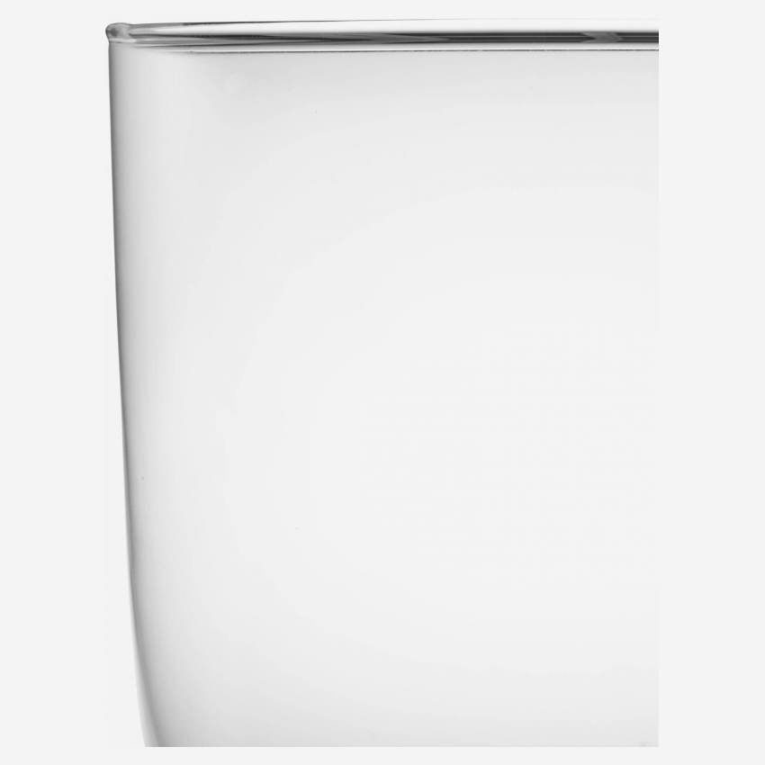 Vase boule en verre - 27 cm - Transparent
