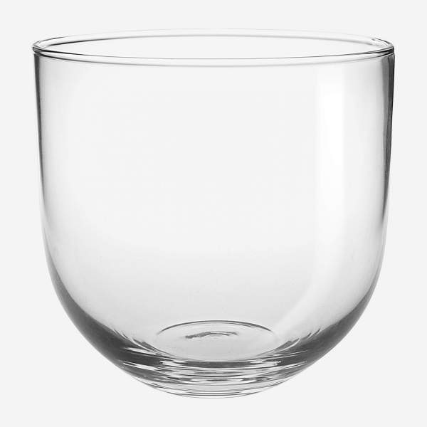 Jarrón de cristal transparente, 100x20 cm — Qechic