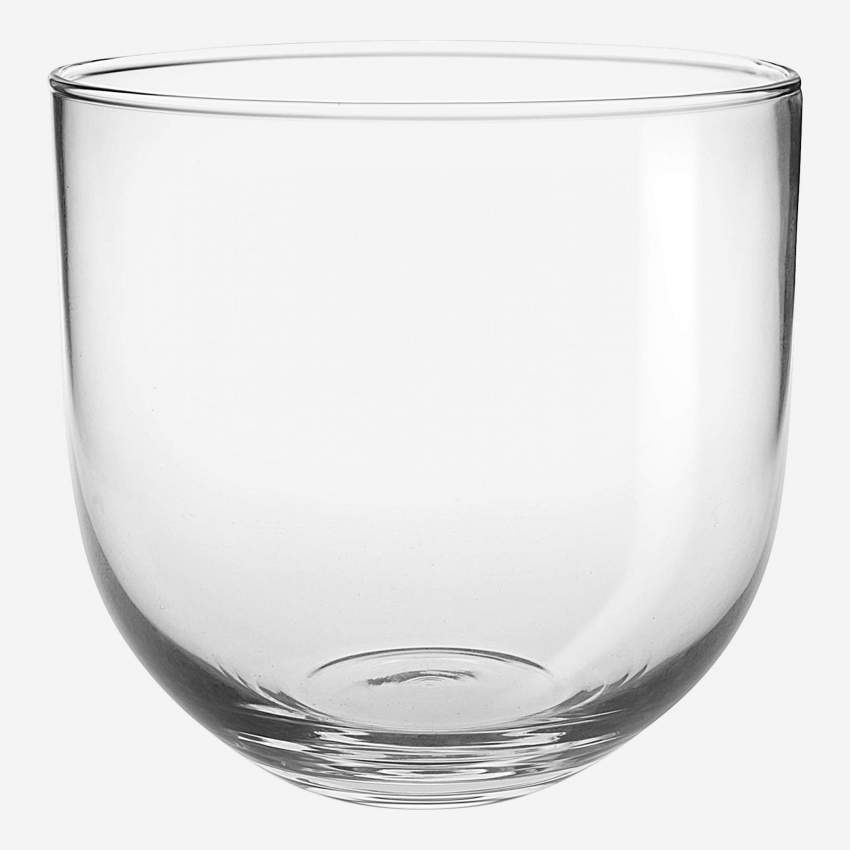 Jarra esfera em vidro - 16 cm - Transparente