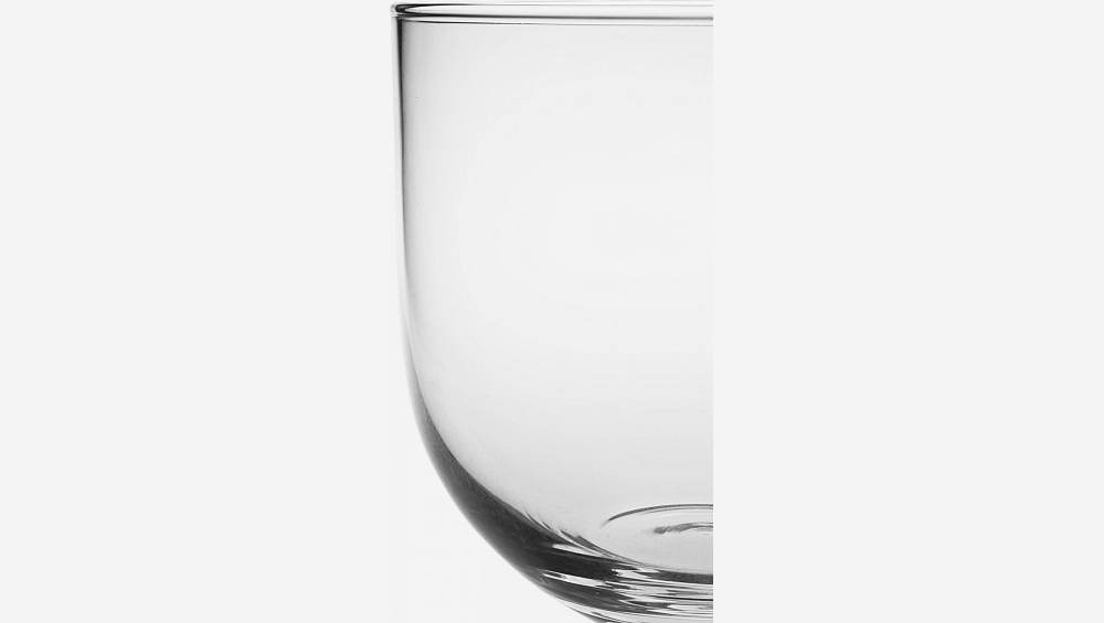 Vaso tondo in vetro soffiato - 16 cm - Trasparente