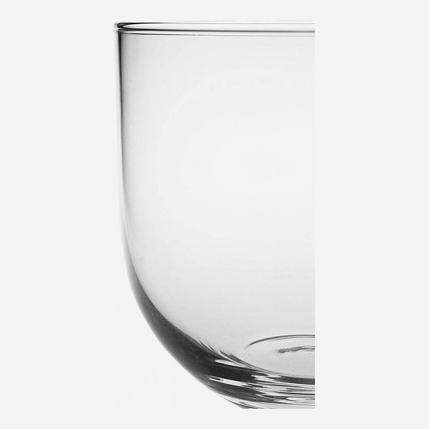Jarrón redondo de vidrio - 16 cm - Transparente
