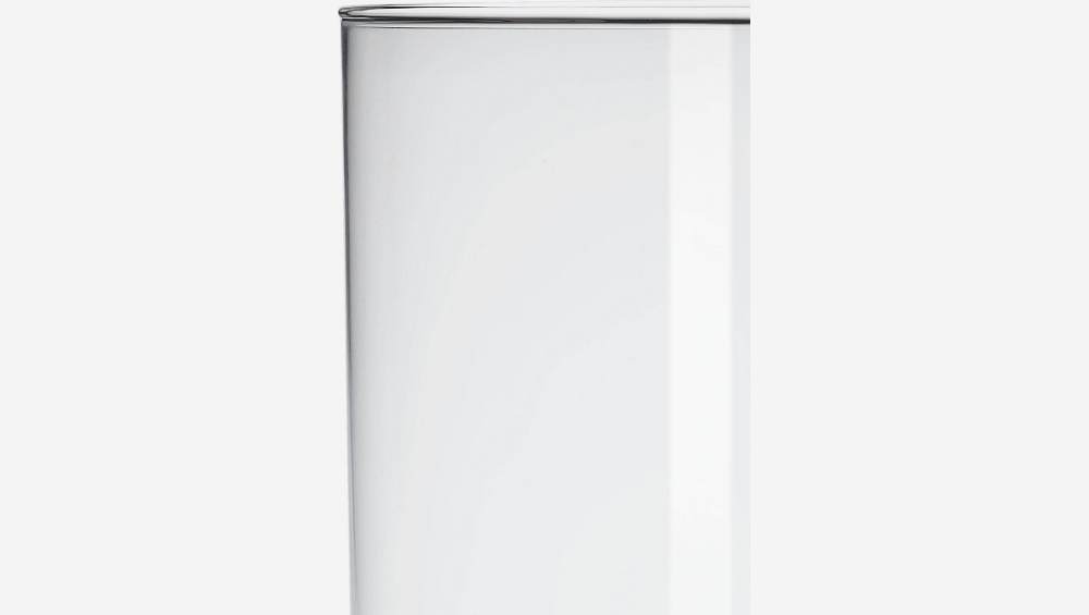 Jarra cilíndrica em vidro - 15 x 20 cm - Transparente