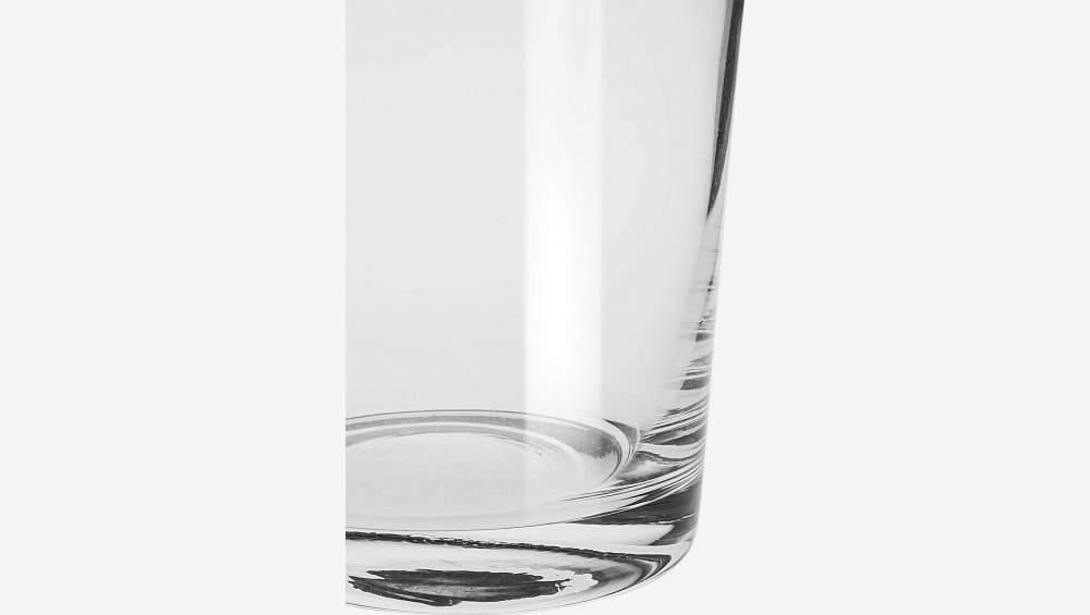 Jarra cilíndrica em vidro - 10 x 15 cm - Transparente