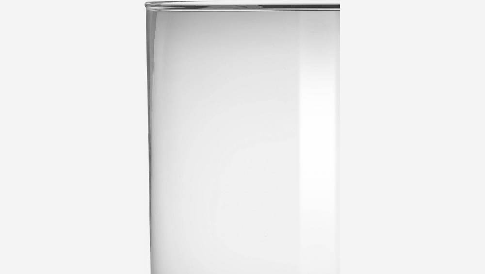 Jarrón cilíndrico de vidrio - 16 x 32 cm - Transparente