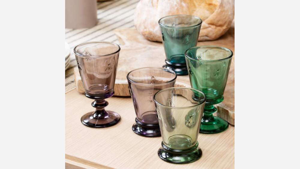 Conjunto de 4 taças de vidro - 260 ml - Colorido