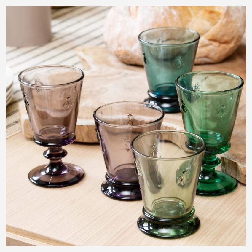 Conjunto de 4 taças de vidro - 260 ml - Colorido