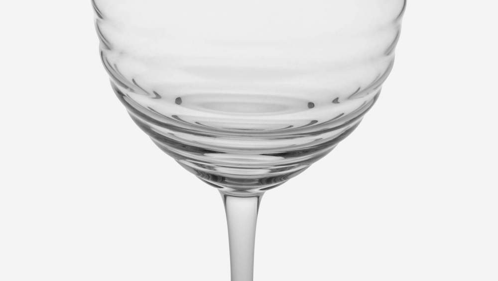 4er-Set Stielgläser aus Glas - 560 ml - Transparent