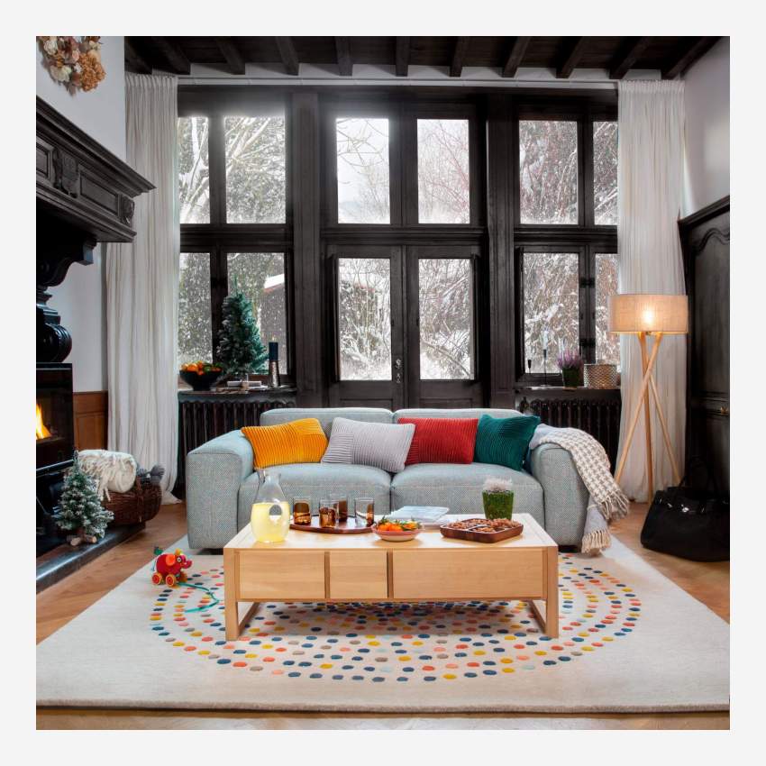 Tapis en laine tufté main - 250 x 350 cm – Multicolore - Design by Studio Habitat