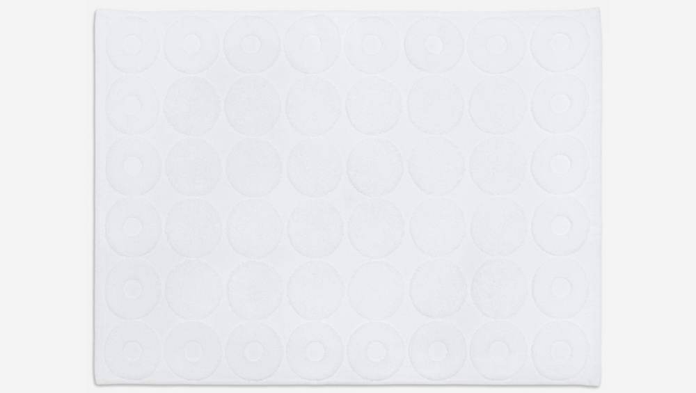 Badmat van katoen - 60 x 80 cm - Wit